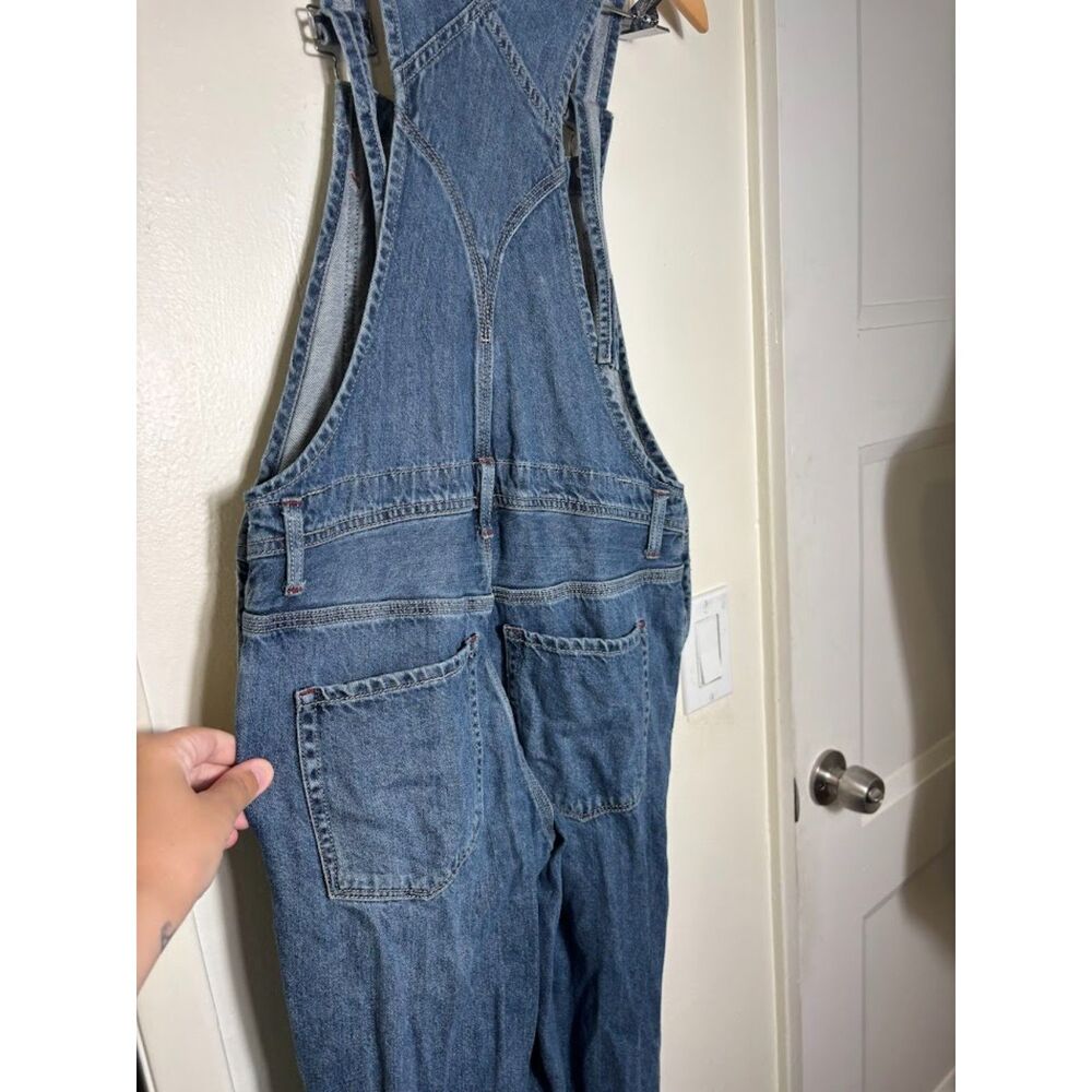 We the Free Free People Denim Overalls Women's size 24 Blue Dungarees Coveralls - Picture 7 of 7